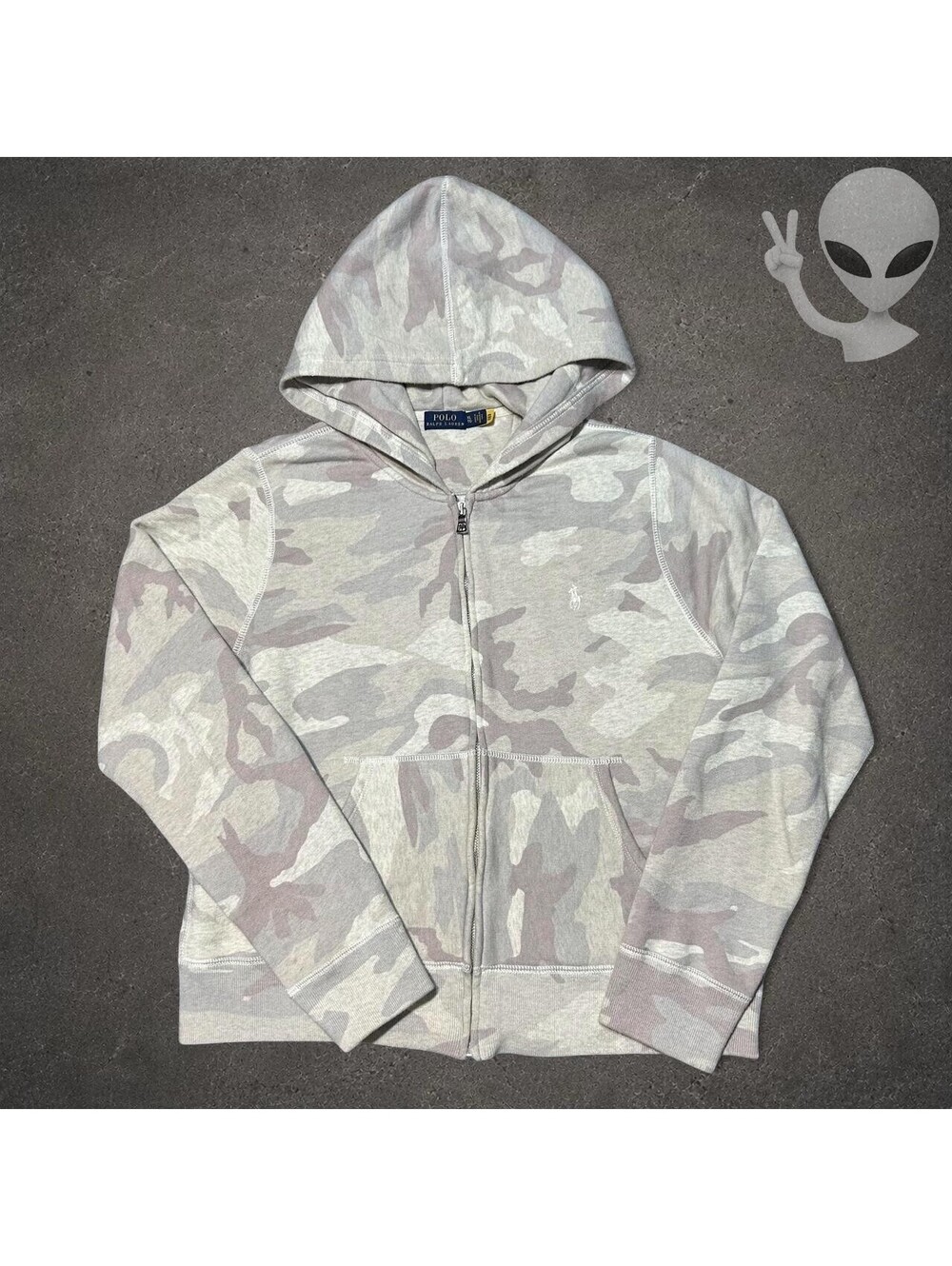 Polo Ralph Lauren Camouflage Full Zip Hoodie Sweatpants Tracksuit Womens M - Picture 2 of 8